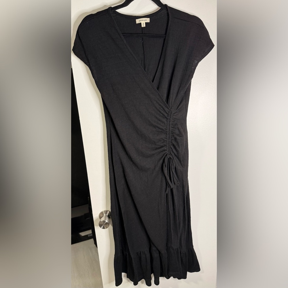 Max Studio Elegant Black Asymmetrical Dress